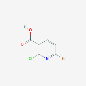 molecular formula C6H3BrClNO2 B1521761 6-溴-2-氯烟酸 CAS No. 1060815-67-9