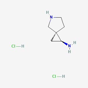 molecular formula C6H14Cl2N2 B15217649 (1S,3S)-5-Azaspiro[2.4]heptan-1-amine dihydrochloride 