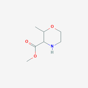 molecular formula C7H13NO3 B15217699 Methyl 2-methylmorpholine-3-carboxylate 