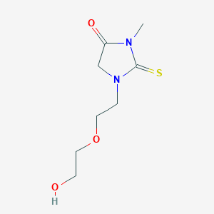 molecular formula C8H14N2O3S B15217724 1-[2-(2-Hydroxyethoxy)ethyl]-3-methyl-2-sulfanylideneimidazolidin-4-one CAS No. 88850-31-1