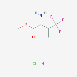 Methyl 2-amino-4,4,4-trifluoro-3-methylbutanoate hydrochloride