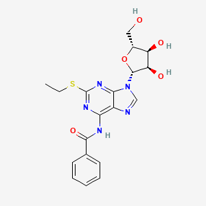 N-Benzoyl-2-(ethylsulfanyl)adenosine