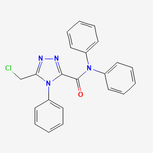 5-(Chloromethyl)-N,N,4-triphenyl-4H-1,2,4-triazole-3-carboxamide