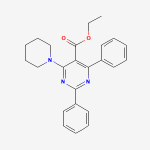 Ethyl 2,4-diphenyl-6-(piperidin-1-yl)pyrimidine-5-carboxylate