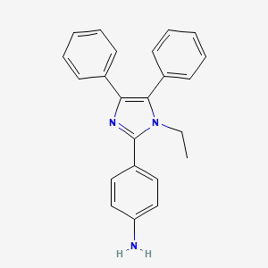 4-(1-Ethyl-4,5-diphenyl-1H-imidazol-2-yl)aniline