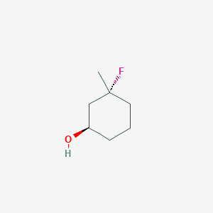 molecular formula C7H13FO B15217832 (1R,3R)-3-Fluoro-3-methylcyclohexan-1-ol 