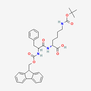 (2S)-2-(2-((((9H-Fluoren-9-yl)methoxy)carbonyl)amino)-3-phenylpropanamido)-6-((tert-butoxycarbonyl)amino)hexanoic acid