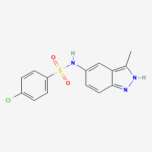 4-chloro-N-(3-methyl-2H-indazol-5-yl)benzenesulfonamide