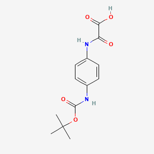 molecular formula C13H16N2O5 B1521794 Boc-4-氨基草酰苯酸 CAS No. 1185303-18-7