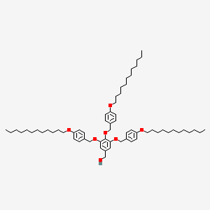 molecular formula C64H98O7 B15217952 (3,4,5-Tris{[4-(dodecyloxy)phenyl]methoxy}phenyl)methanol CAS No. 161401-95-2