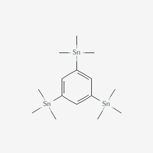 molecular formula C15H30Sn3 B15217966 1,3,5-Tris(trimethylstannyl)benzene 