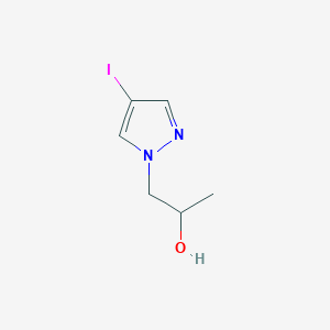 molecular formula C6H9IN2O B15218032 1-(4-iodo-1H-pyrazol-1-yl)propan-2-ol 