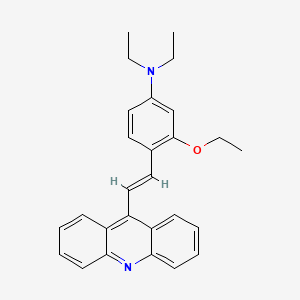 molecular formula C27H28N2O B15218042 4-[(E)-2-acridin-9-ylethenyl]-3-ethoxy-N,N-diethylaniline 