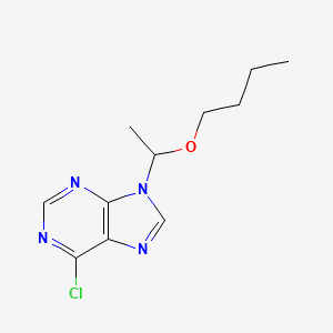 9-(1-Butoxyethyl)-6-chloro-9H-purine