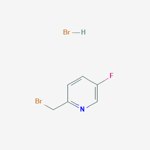 molecular formula C6H6Br2FN B1521805 2-(Bromomethyl)-5-fluoropyridine hydrobromide CAS No. 1186194-88-6