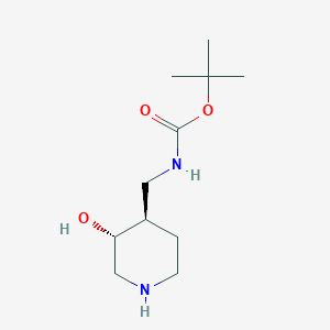 tert-Butyl (((3R,4R)-3-hydroxypiperidin-4-yl)methyl)carbamate