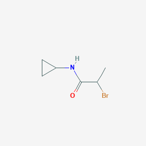 molecular formula C6H10BrNO B1521807 2-溴-N-环丙基丙酰胺 CAS No. 1033693-07-0