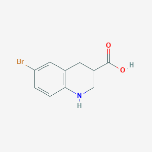 molecular formula C10H10BrNO2 B1521811 6-Bromo-1,2,3,4-tetrahydroquinoline-3-carboxylic acid CAS No. 885278-13-7