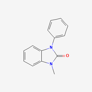 molecular formula C14H12N2O B15218116 2H-Benzimidazol-2-one, 1,3-dihydro-1-methyl-3-phenyl- CAS No. 23996-36-3