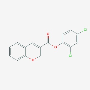 molecular formula C16H10Cl2O3 B15218138 2,4-Dichlorophenyl 2H-chromene-3-carboxylate 