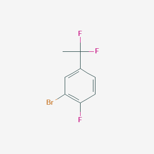 molecular formula C8H6BrF3 B1521815 2-Bromo-4-(1,1-difluoroethyl)-1-fluorobenzene CAS No. 1138444-85-5