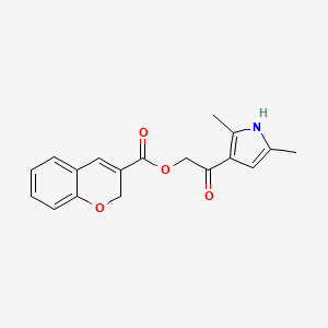 2-(2,5-Dimethyl-1H-pyrrol-3-yl)-2-oxoethyl 2H-chromene-3-carboxylate