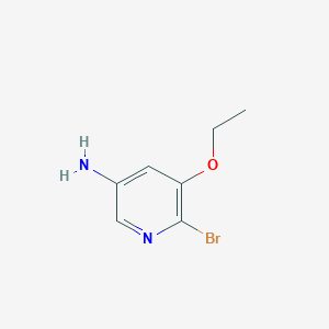 molecular formula C7H9BrN2O B1521819 6-Bromo-5-ethoxypyridin-3-amine CAS No. 1020253-84-2