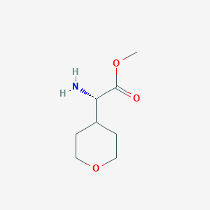 molecular formula C8H15NO3 B1521821 (S)-amino-(tetrahydro-pyran-4-yl)-acetic acid methyl ester CAS No. 368866-32-4