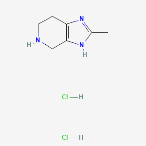 molecular formula C7H13Cl2N3 B1521823 2-Methyl-4,5,6,7-tetrahydro-3H-imidazo[4,5-c]pyridine dihydrochloride CAS No. 485402-39-9