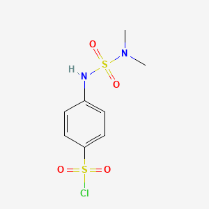 molecular formula C8H11ClN2O4S2 B1521829 4-{[(Dimethylamino)sulfonyl]amino}benzenesulfonyl chloride CAS No. 881005-34-1