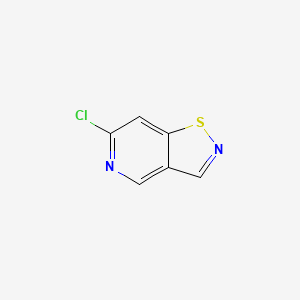 molecular formula C6H3ClN2S B15218302 6-Chloroisothiazolo[4,5-c]pyridine 