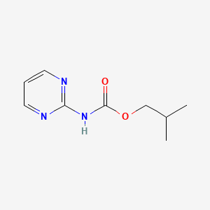 molecular formula C9H13N3O2 B15218310 2-Methylpropyl pyrimidin-2-ylcarbamate CAS No. 824933-16-6