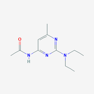 molecular formula C11H18N4O B15218356 N-(2-(Diethylamino)-6-methylpyrimidin-4-yl)acetamide CAS No. 88380-64-7