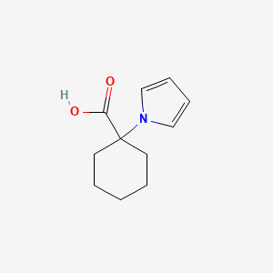 molecular formula C11H15NO2 B1521837 1-(1H-吡咯-1-基)环己烷-1-羧酸 CAS No. 1031596-16-3