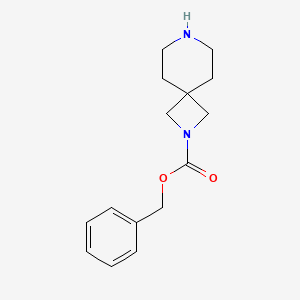 molecular formula C15H20N2O2 B1521840 Benzyl 2,7-diazaspiro[3.5]nonane-2-carboxylate CAS No. 1227456-92-9