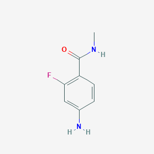 molecular formula C8H9FN2O B1521842 4-Amino-2-fluoro-N-methylbenzamide CAS No. 915087-25-1