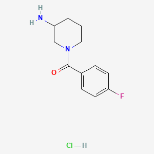 molecular formula C12H16ClFN2O B1521845 1-(4-氟苯甲酰)哌啶-3-胺盐酸盐 CAS No. 1158262-15-7