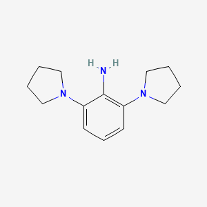 molecular formula C14H21N3 B1521847 2,6-双(吡咯啉-1-基)苯胺 CAS No. 1172626-83-3
