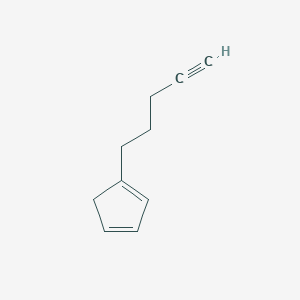 molecular formula C10H12 B15218471 1-(Pent-4-yn-1-yl)cyclopenta-1,3-diene 