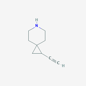 molecular formula C9H13N B15218472 1-Ethynyl-6-azaspiro[2.5]octane 