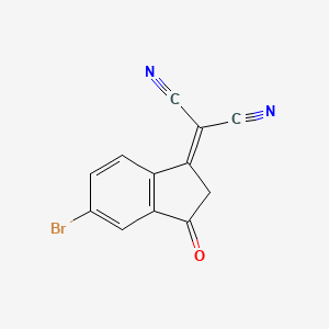 2-(5-Bromo-3-oxo-2,3-dihydro-1H-inden-1-ylidene)malononitrile