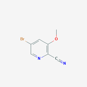 molecular formula C7H5BrN2O B1521851 5-溴-3-甲氧基吡啶甲腈 CAS No. 36057-46-2