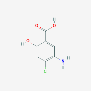 B1521853 5-Amino-4-chloro-2-hydroxybenzoic acid CAS No. 55302-98-2