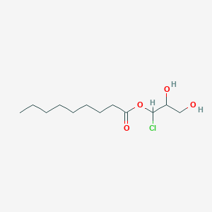 molecular formula C12H23ClO4 B15218535 Pelargoninchloride 