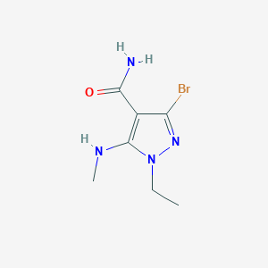 3-Bromo-1-ethyl-5-(methylamino)-1H-pyrazole-4-carboxamide