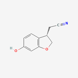 (S)-2-(6-Hydroxy-2,3-dihydrobenzofuran-3-yl)acetonitrile