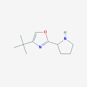 4-(tert-Butyl)-2-(pyrrolidin-2-yl)oxazole