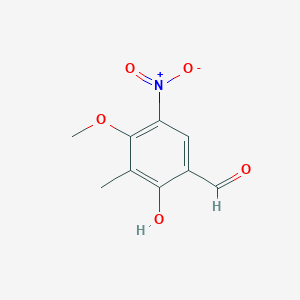 2-Hydroxy-4-methoxy-3-methyl-5-nitrobenzaldehyde