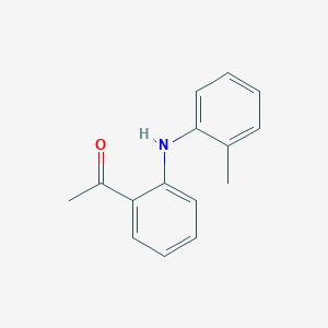 molecular formula C15H15NO B15218653 1-(2-(o-Tolylamino)phenyl)ethan-1-one 