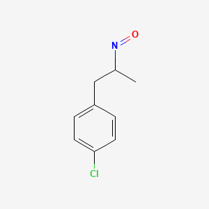 molecular formula C9H10ClNO B15218662 1-Chloro-4-(2-nitrosopropyl)benzene 